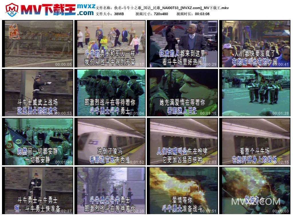 佚名-斗牛士之歌_国语_民歌_NAI00733